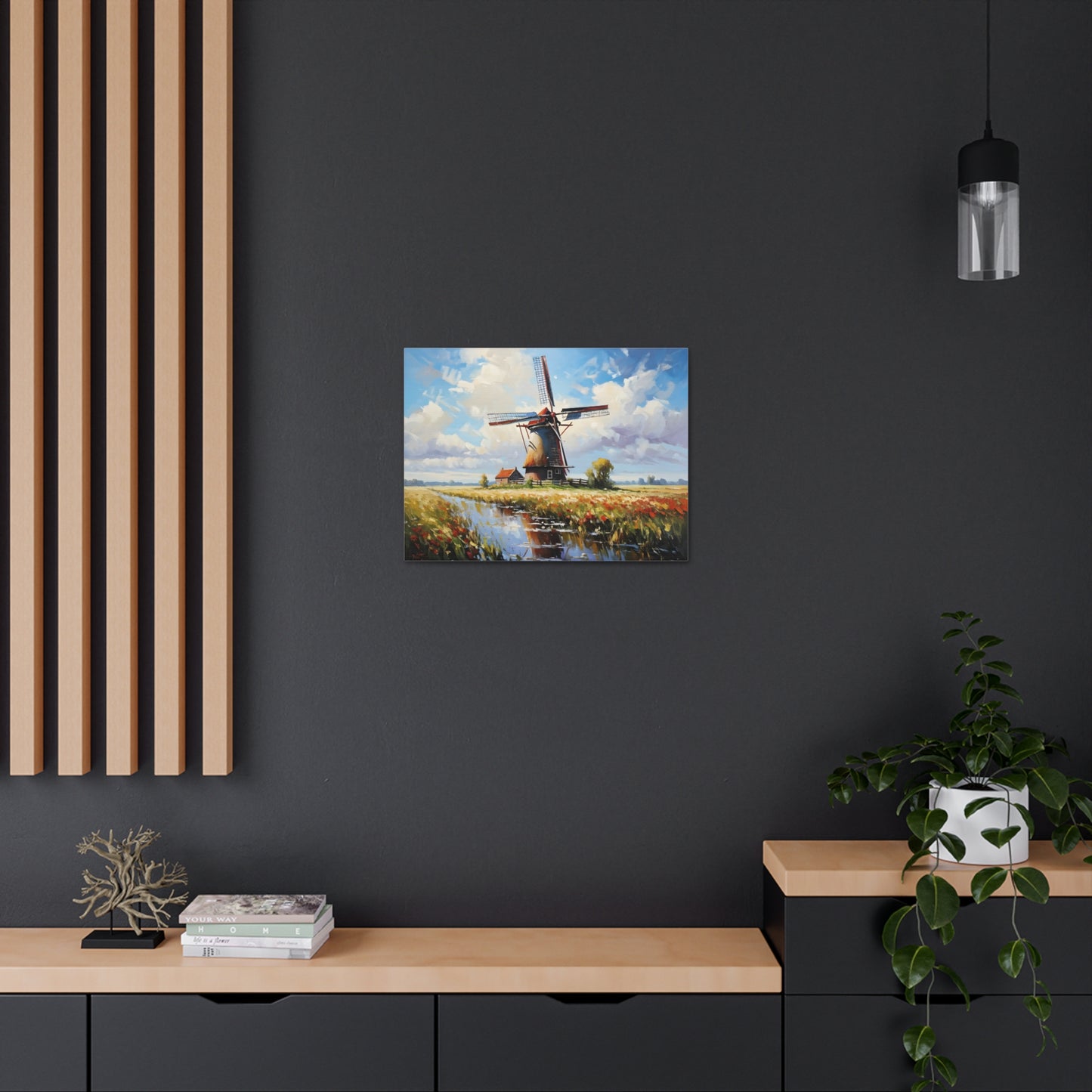 Secluded Haven: Classic Oil Painting Wall Décor