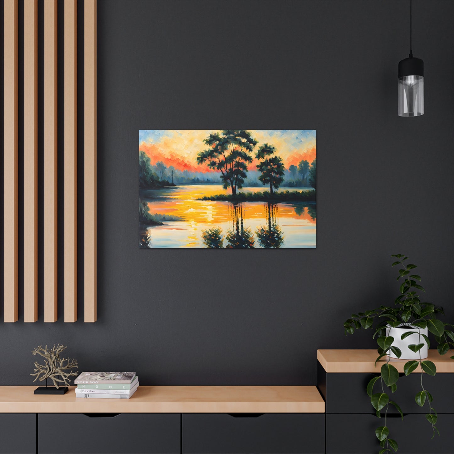 Coastal Meadows: Classic Oil Painting Wall Décor