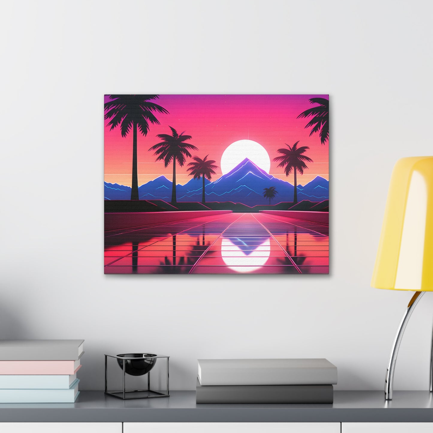 Palmwave: Outrun Wall Décor