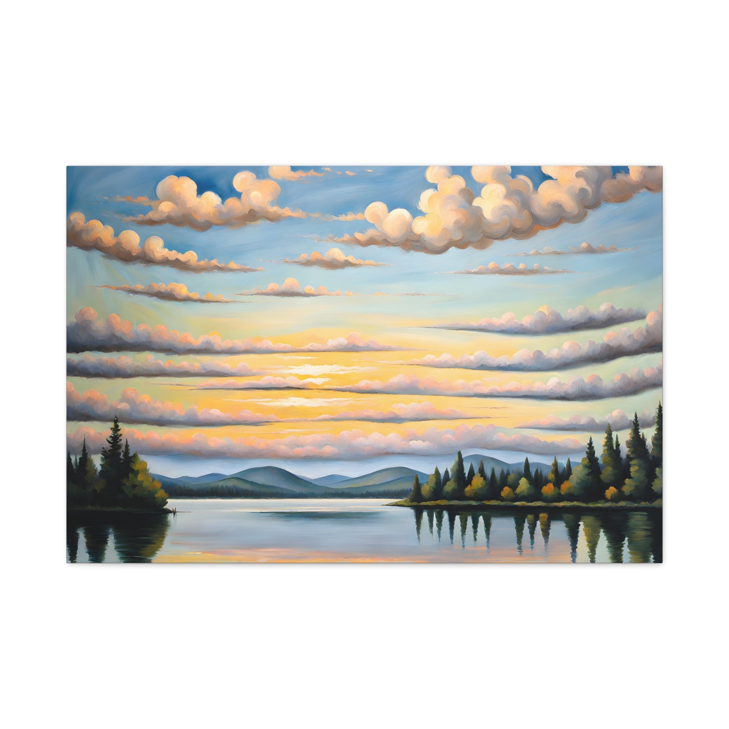 Sunset Ridge: Classic Oil Painting Wall Décor