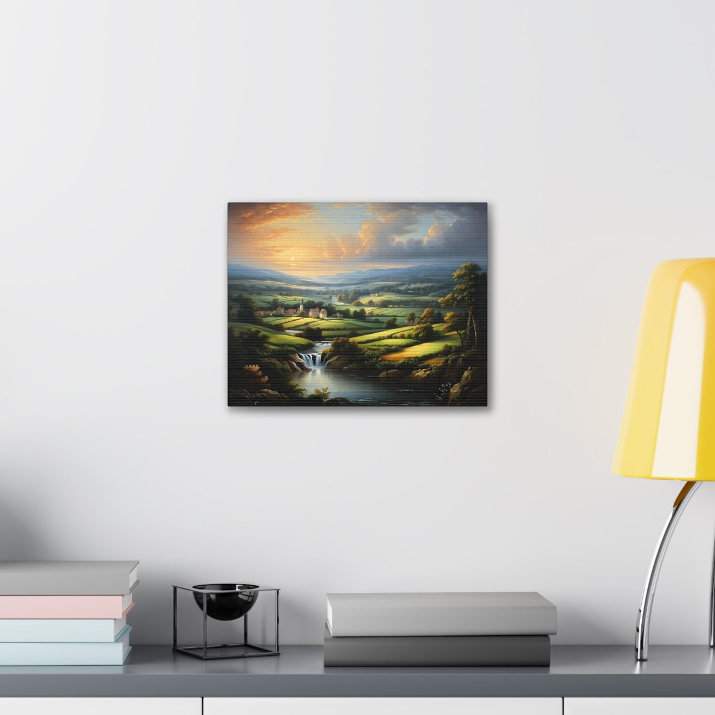 Echoing Hills: Classic Oil Painting Wall Décor