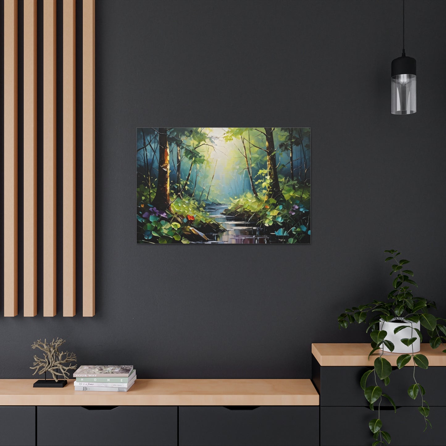 Verdant Glade: Classic Oil Painting Wall Décor