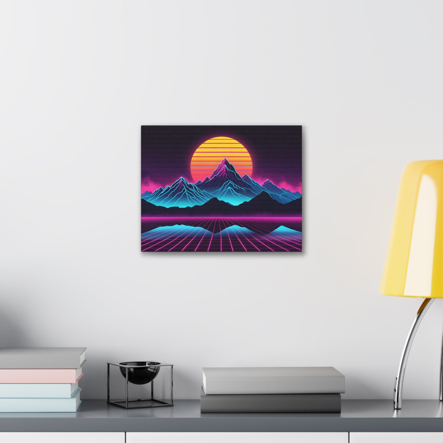 Vaporwave Horizon: Outrun Wall Décor