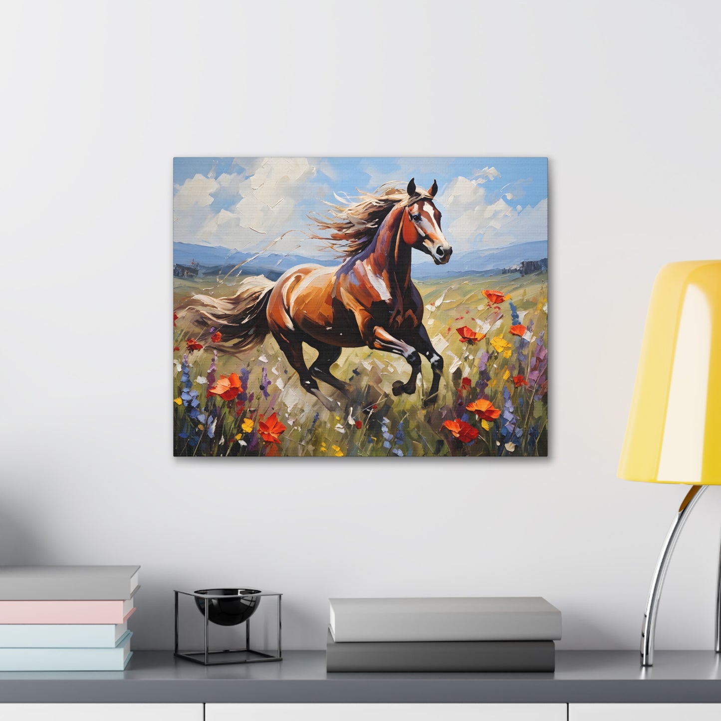 Field of Wild Flowers: Classic Oil Painting Wall Décor