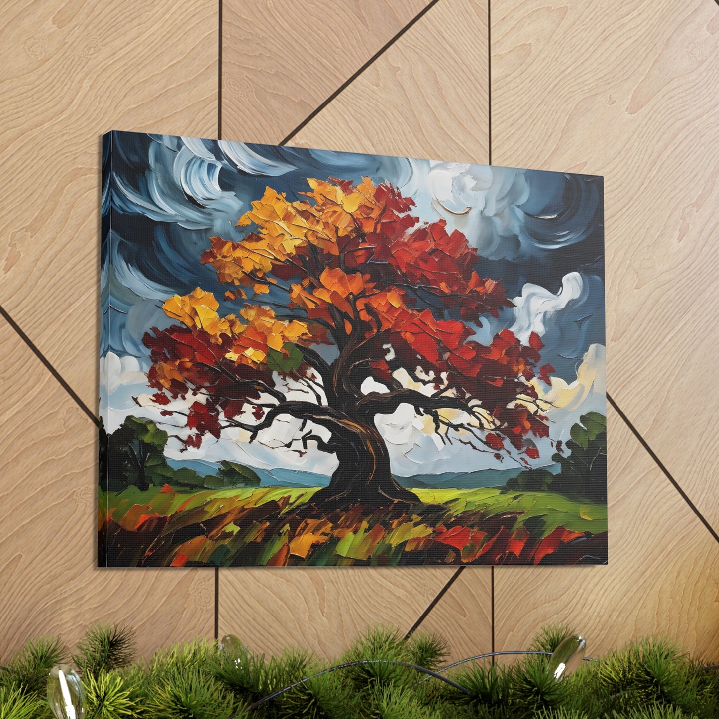 Autumn Rhapsody: Classic Oil Painting Wall Décor