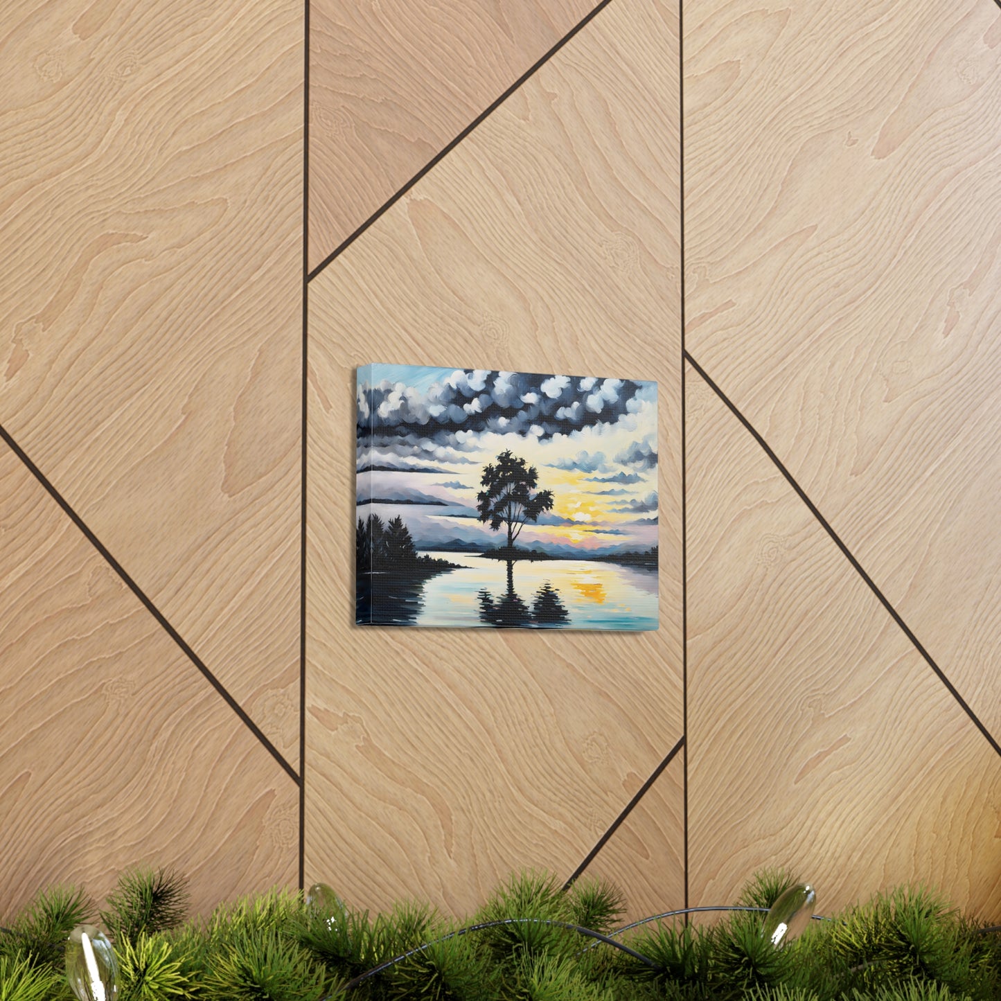 Coastal Glade: Classic Oil Painting Wall Décor