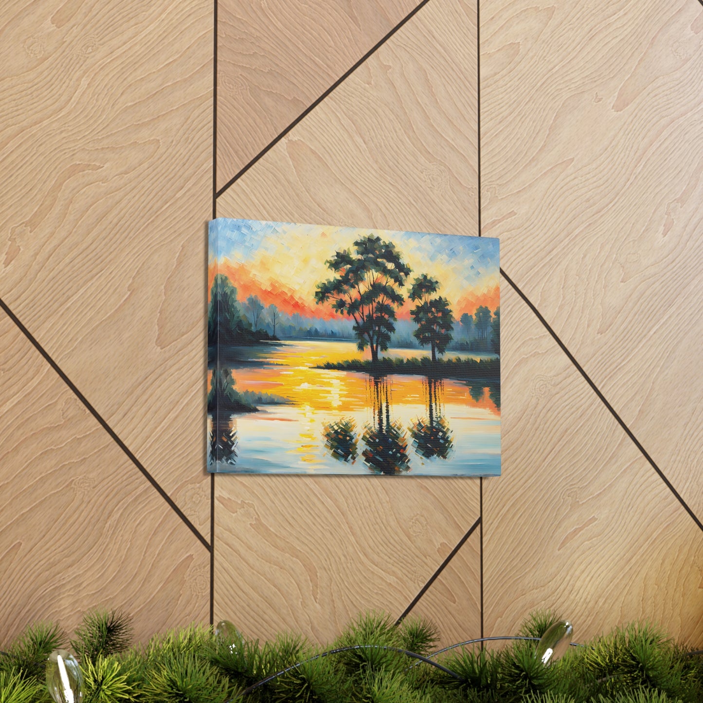 Coastal Meadows: Classic Oil Painting Wall Décor