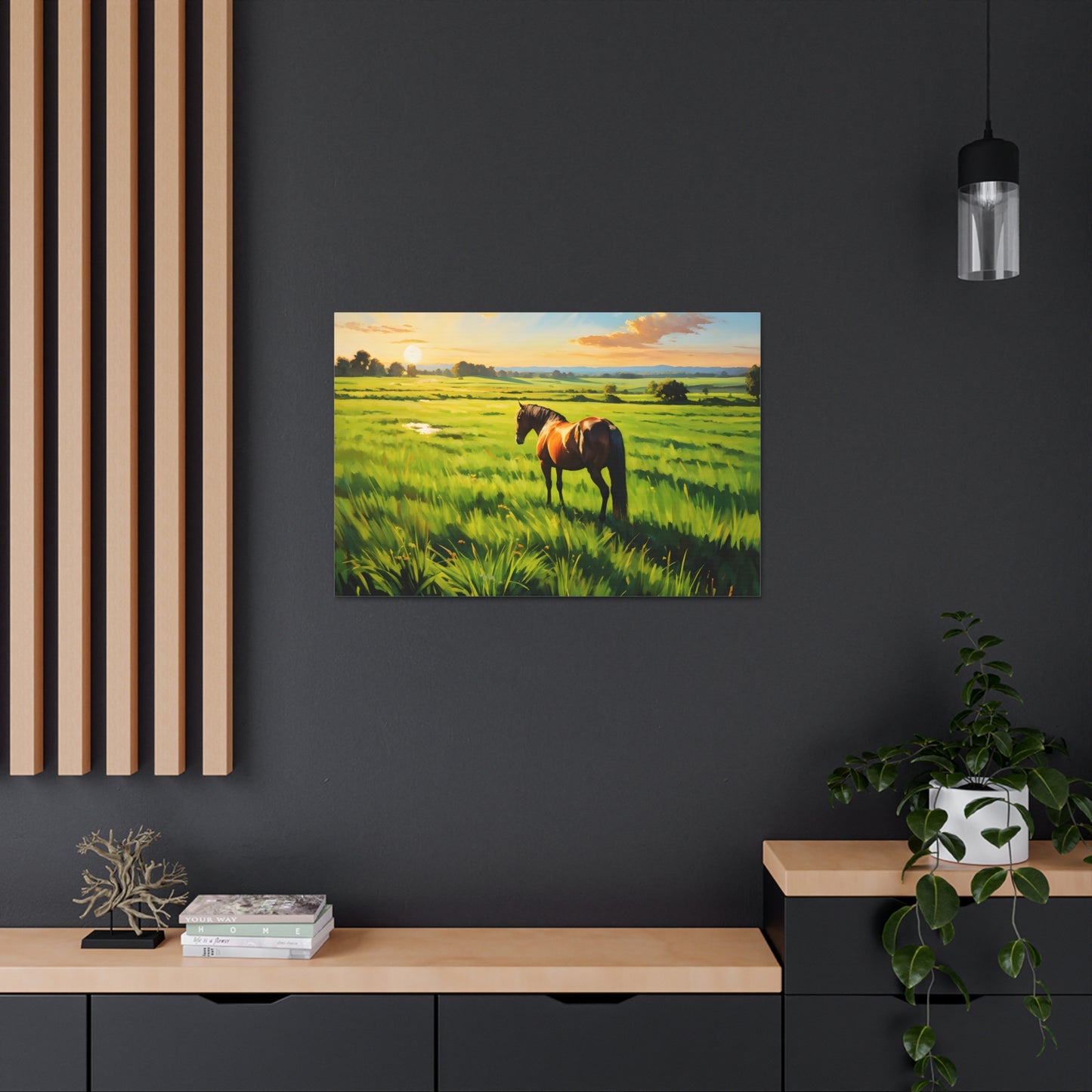 Sunrise Crest: Classic Oil Painting Wall Décor