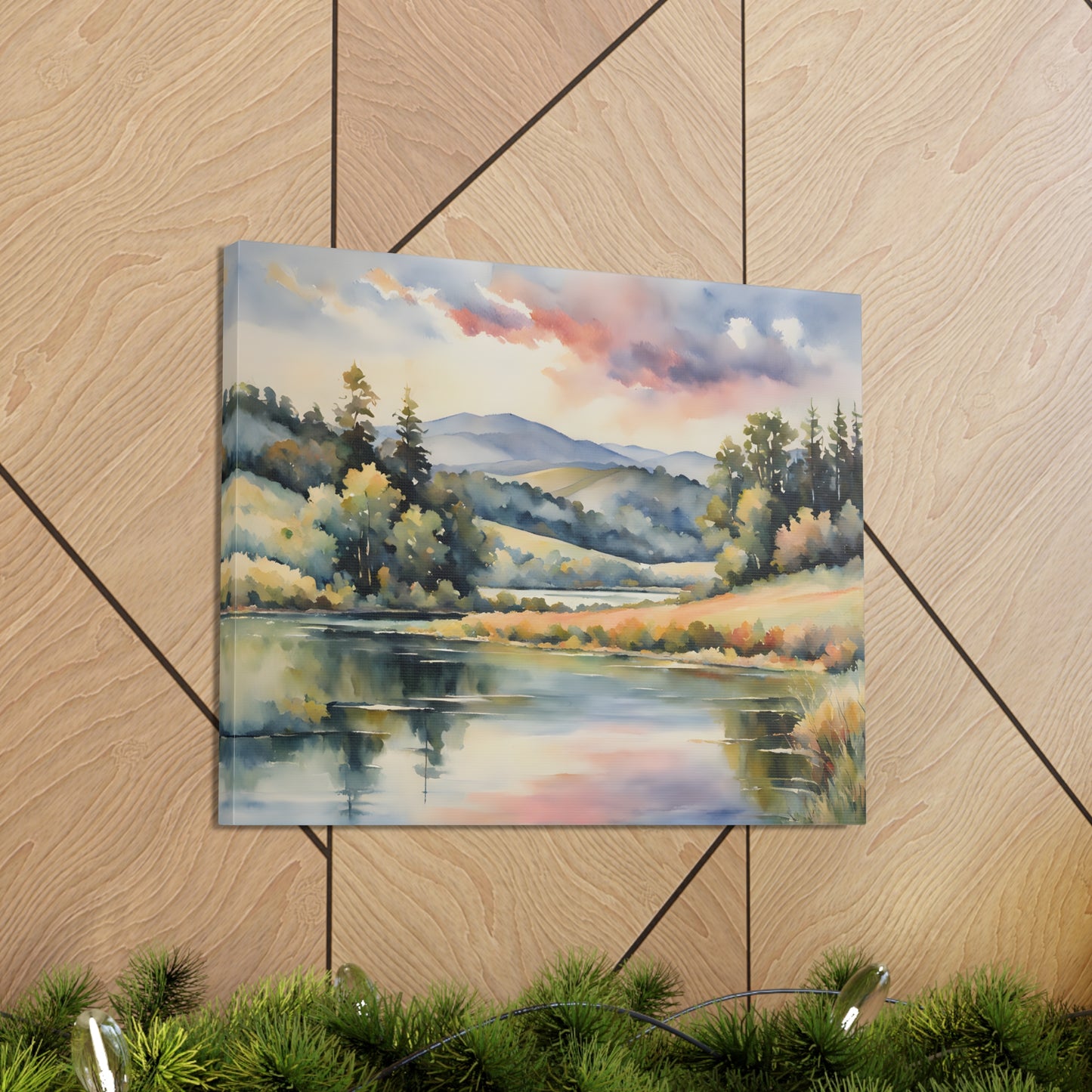 Lakeside Retreat: Watercolor Wall Décor