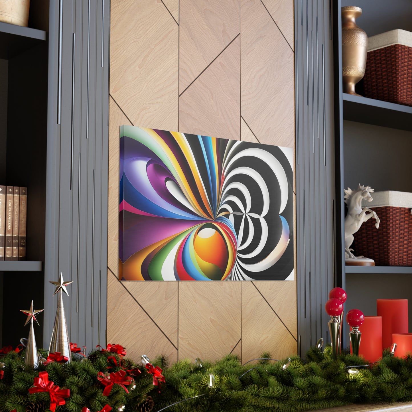 Eclipsed Serenity: Abstract Wall Décor