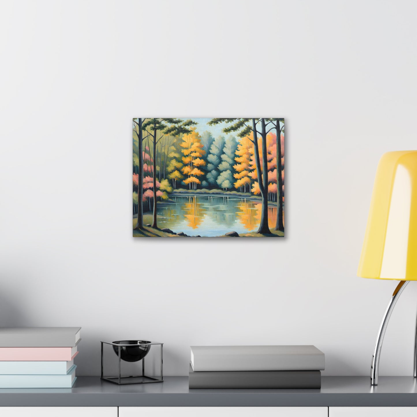 Serene Woodland: Classic Oil Painting Wall Décor