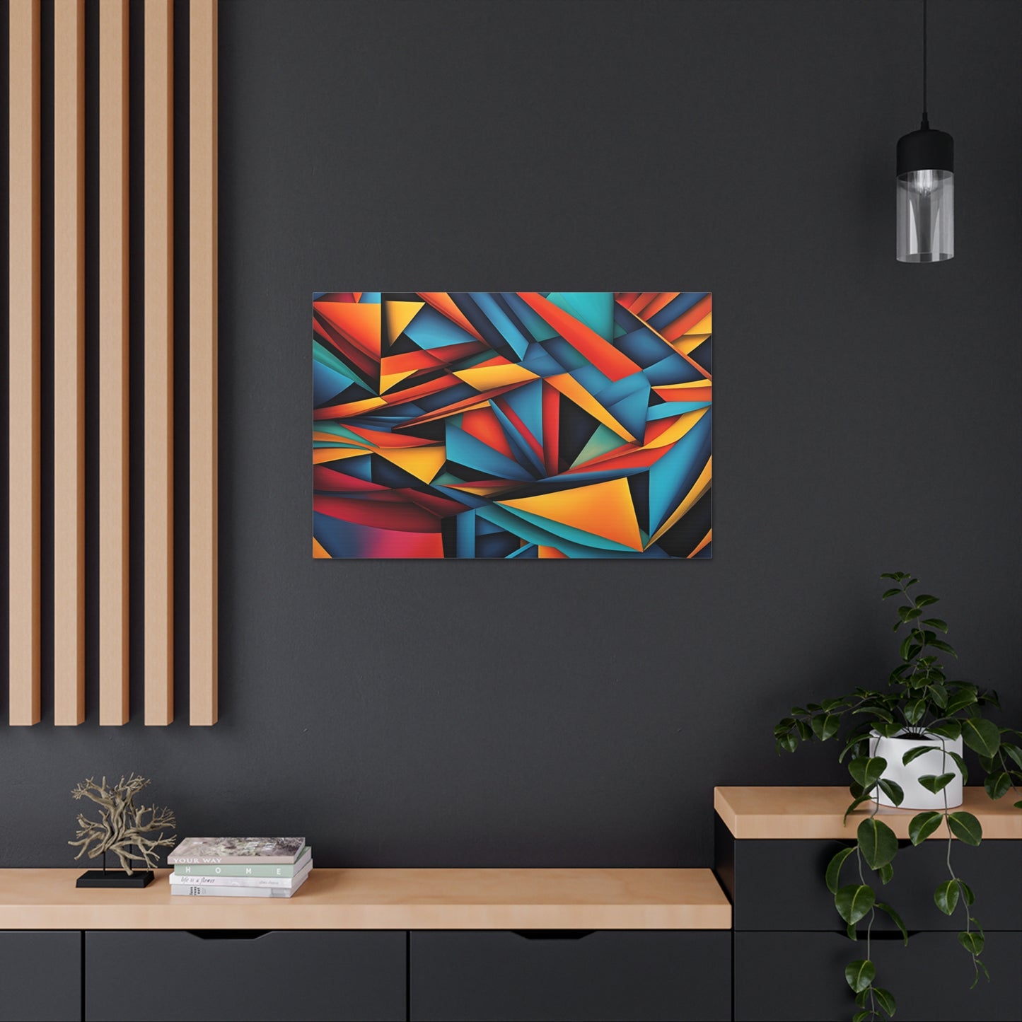 Luminous Reflections: Abstract Wall Décor