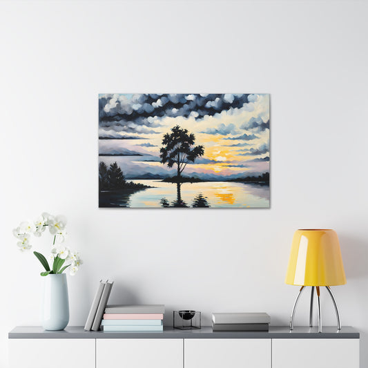 Coastal Glade: Classic Oil Painting Wall Décor