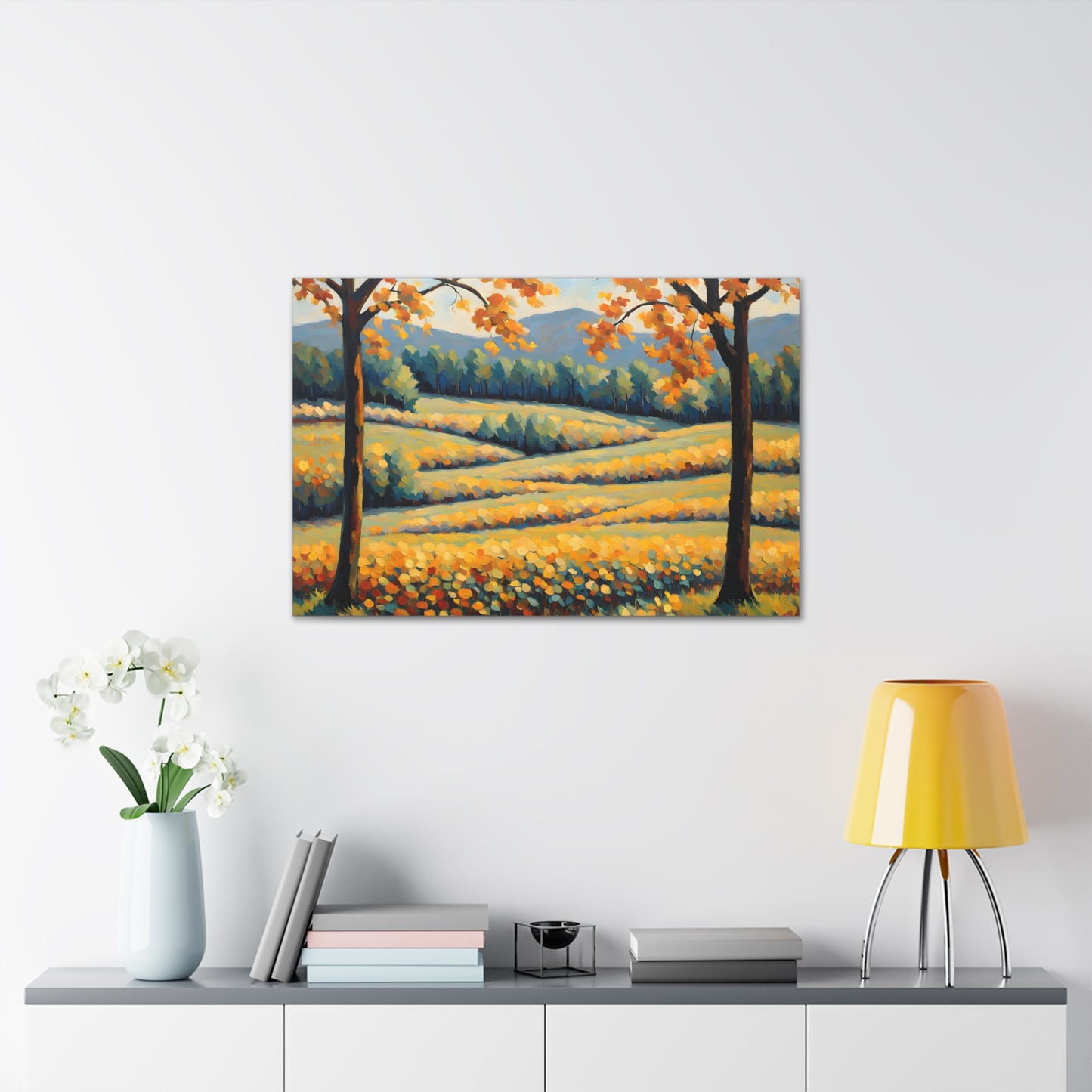 Whispering Valley: Classic Oil Painting Wall Décor