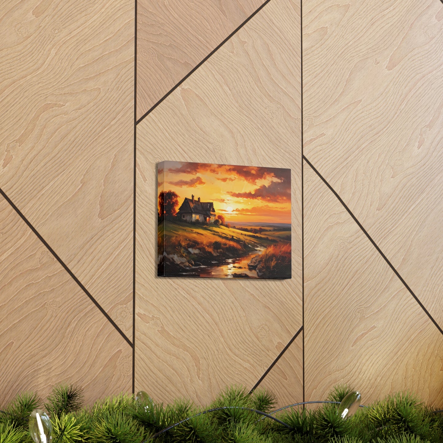 Quiet Path: Classic Oil Painting Wall Décor