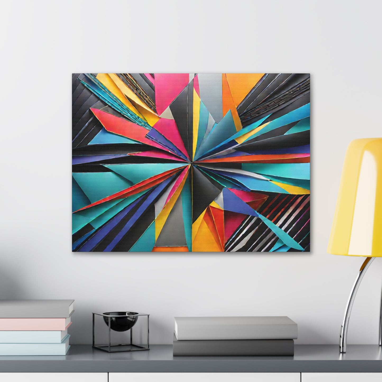 Prismatic Harmony: Abstract Wall Décor