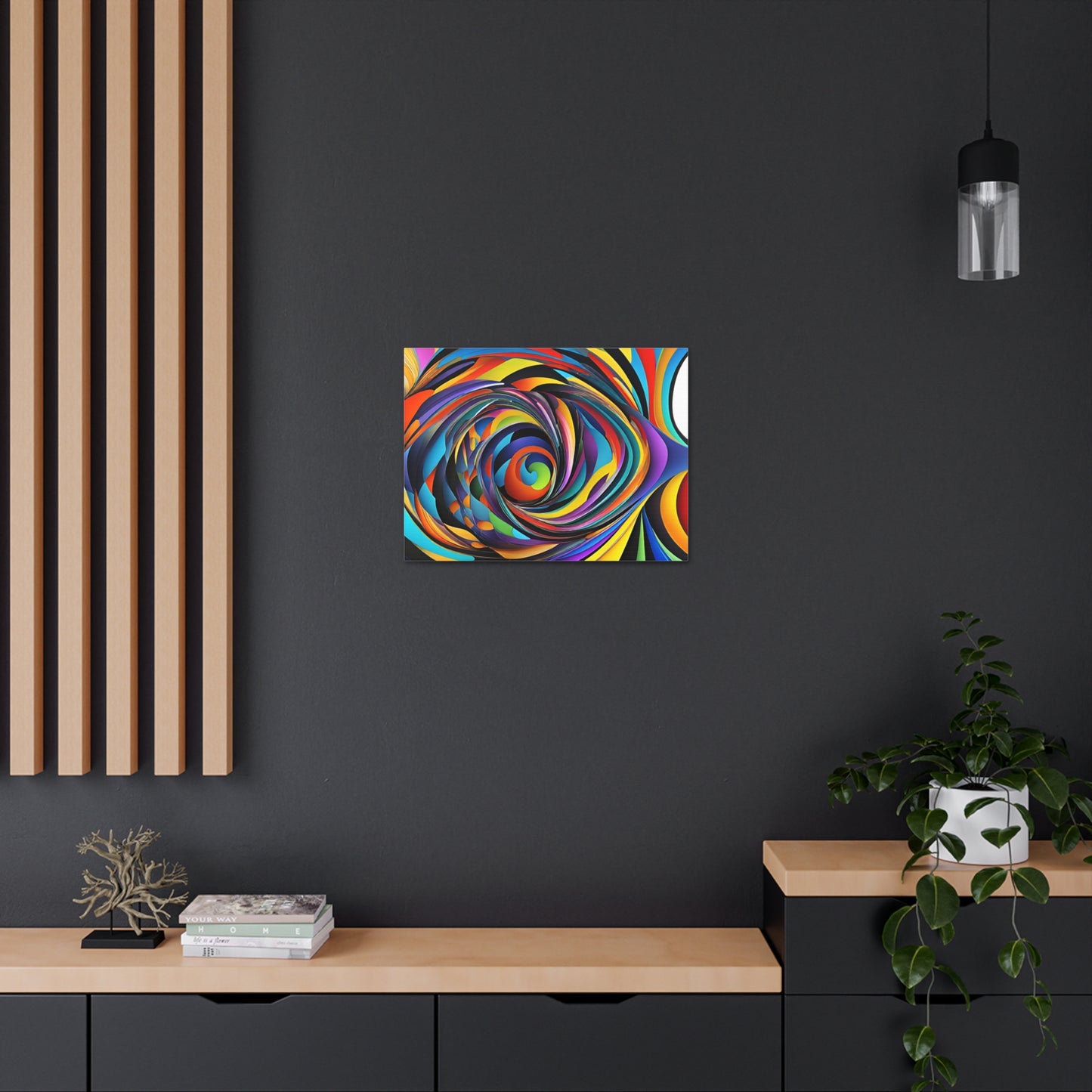 Luminescent Whirl: Abstract Wall Décor