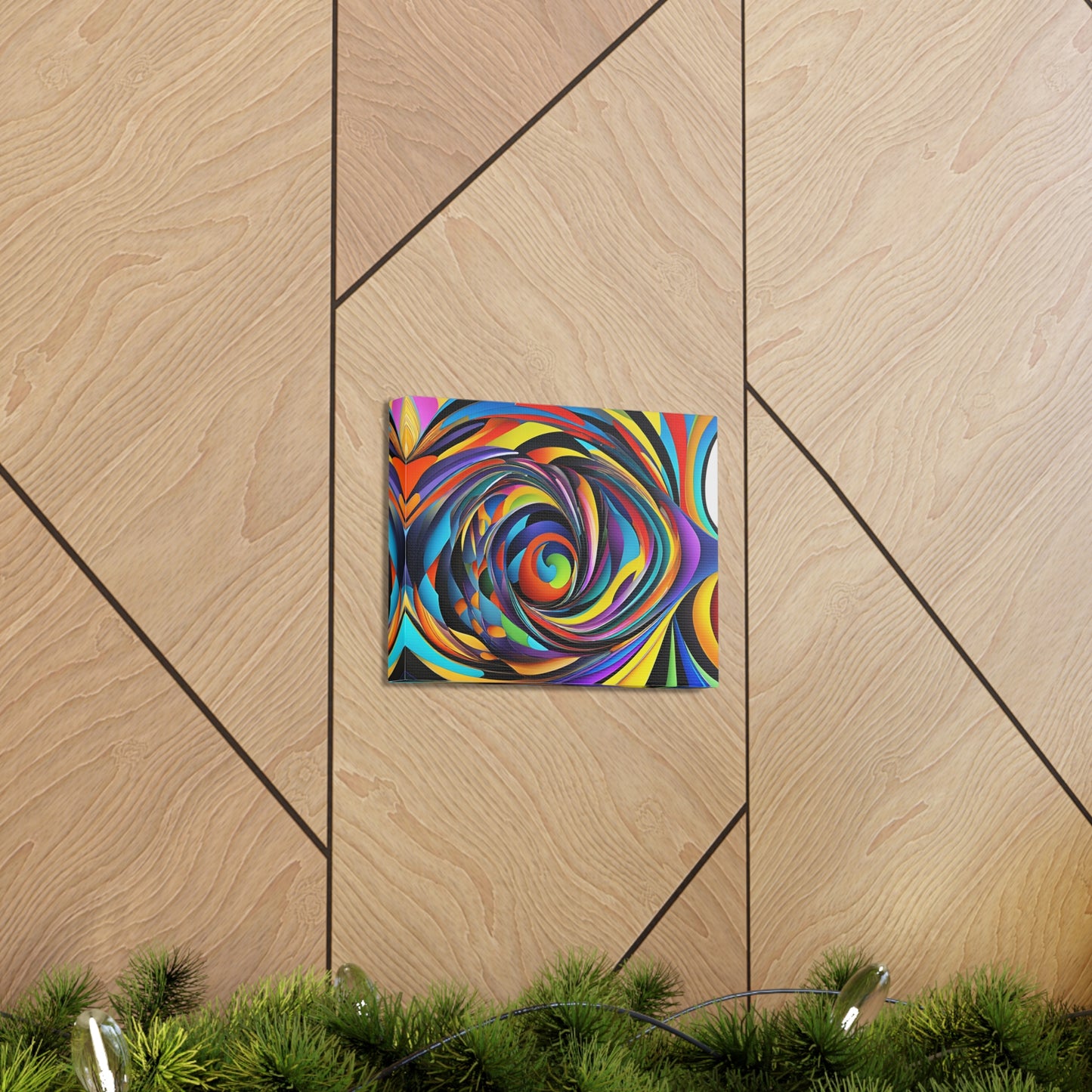 Luminescent Whirl: Abstract Wall Décor