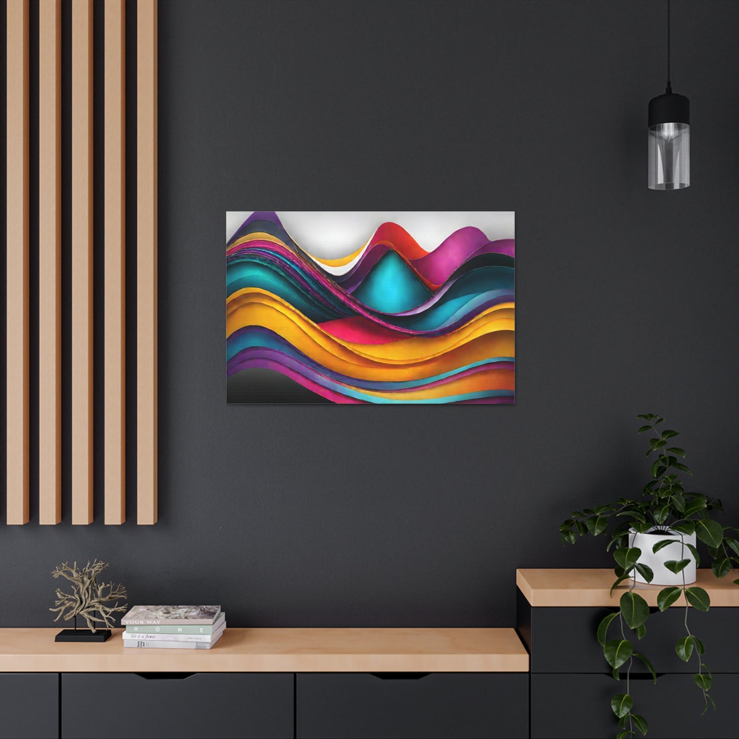 Luminescent Reflections: Abstract Wall Décor