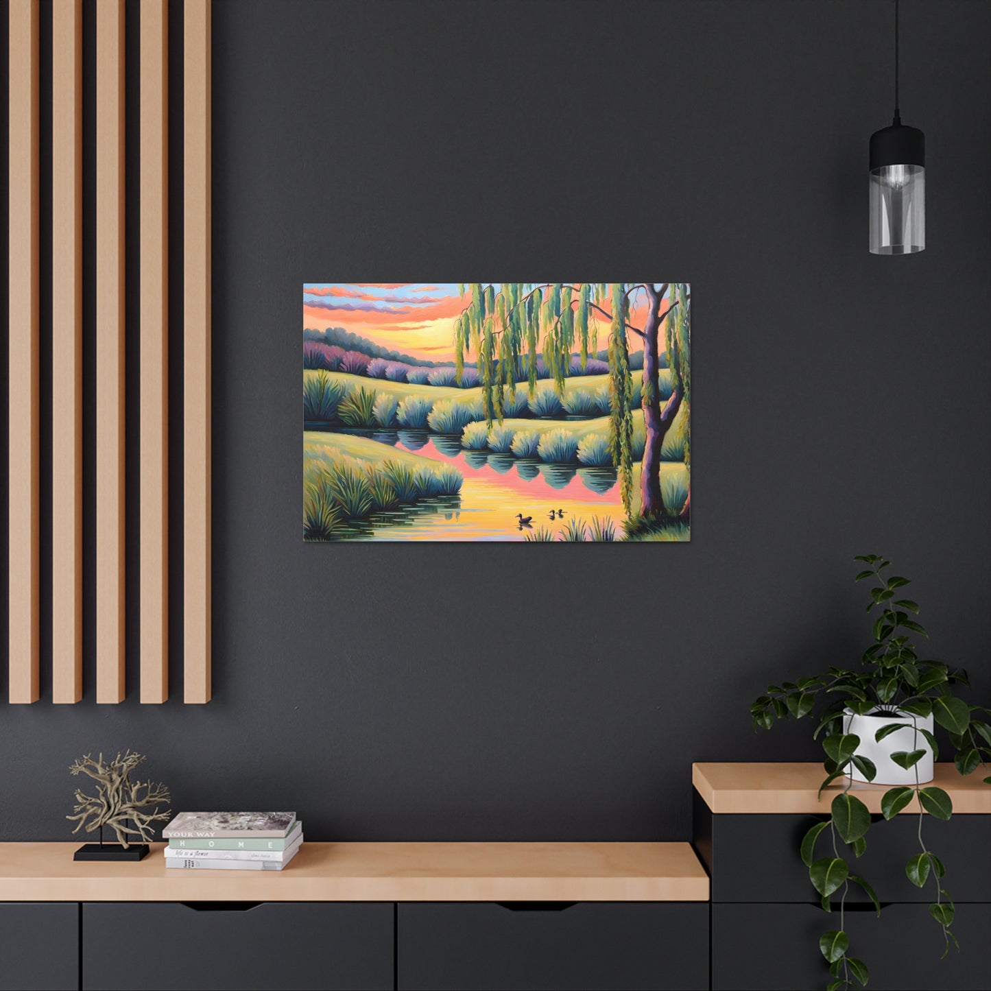 Tranquil Horizon: Classic Oil Painting Wall Décor