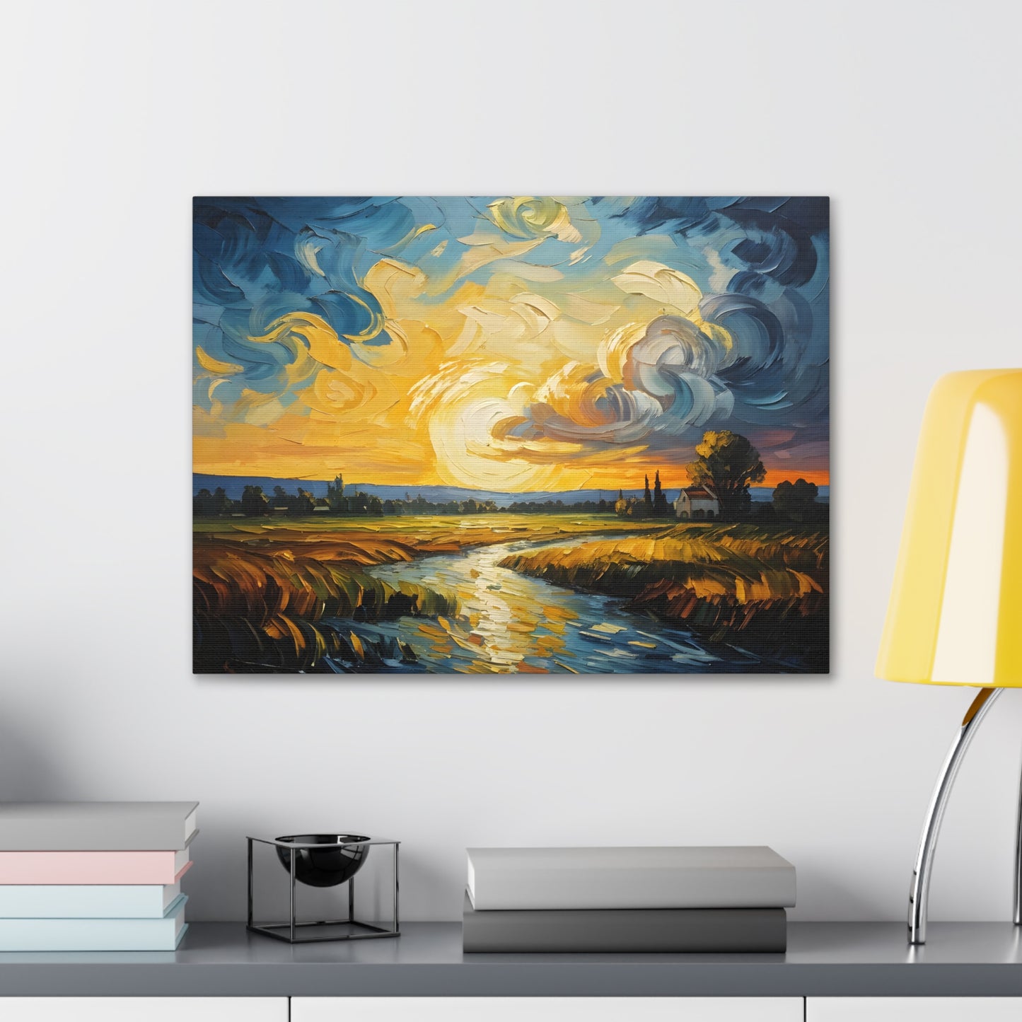 River’s Bend: Classic Oil Painting Wall Décor