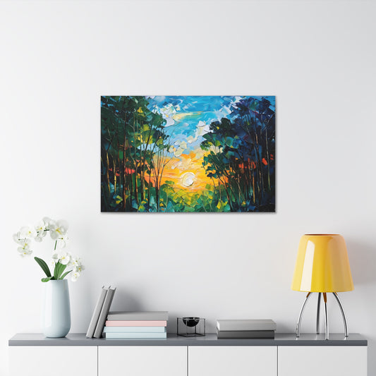 Swirling Landscapes: Classic Oil Painting Wall Décor