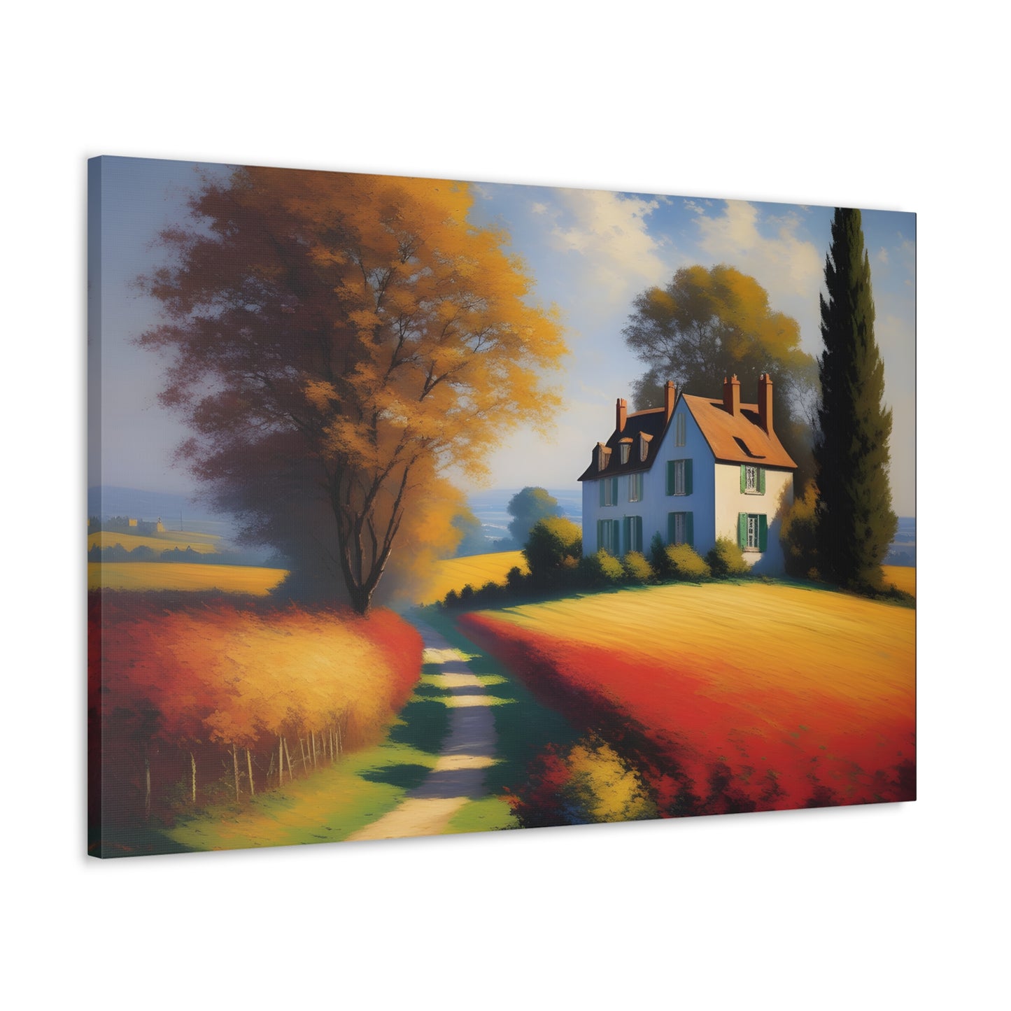 Countryside Charm: Classic Oil Painting Wall Décor