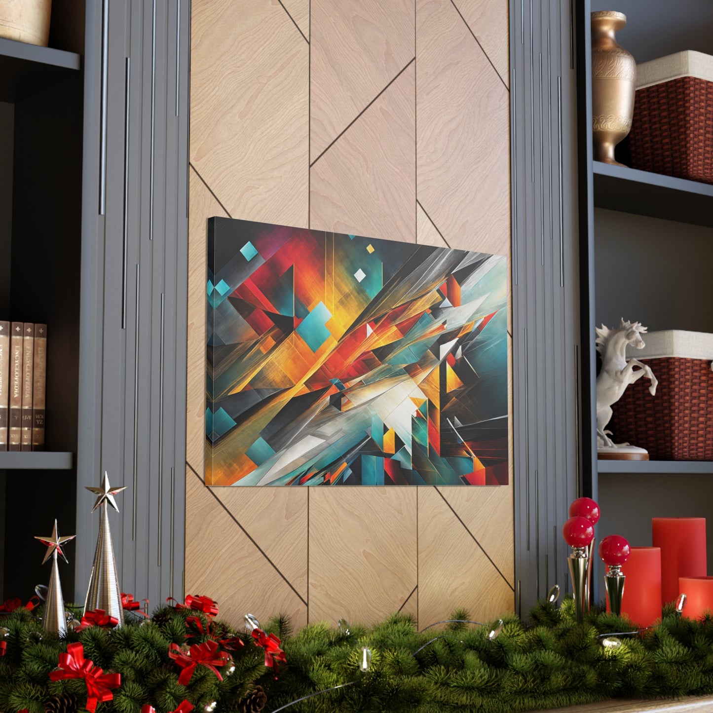 Starlit Pathways: Abstract Wall Décor