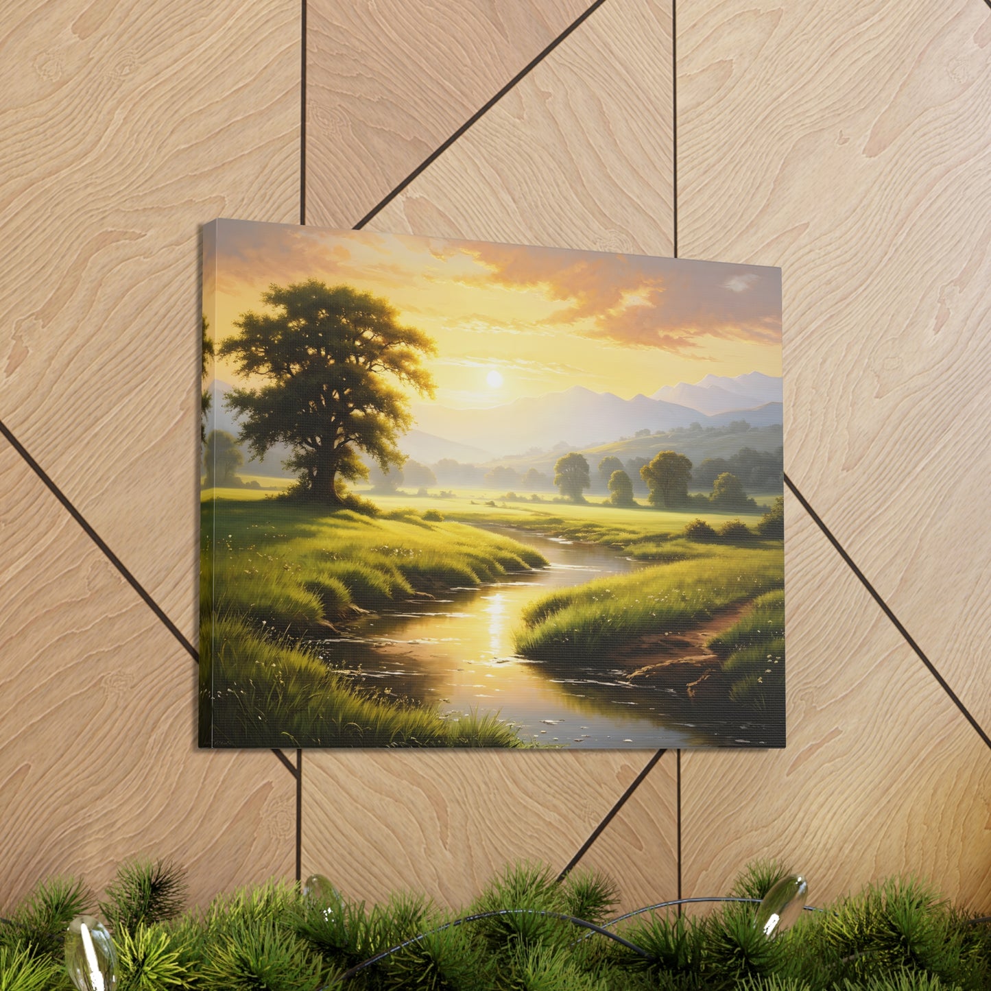 Golden Valley: Classic Oil Painting Wall Décor