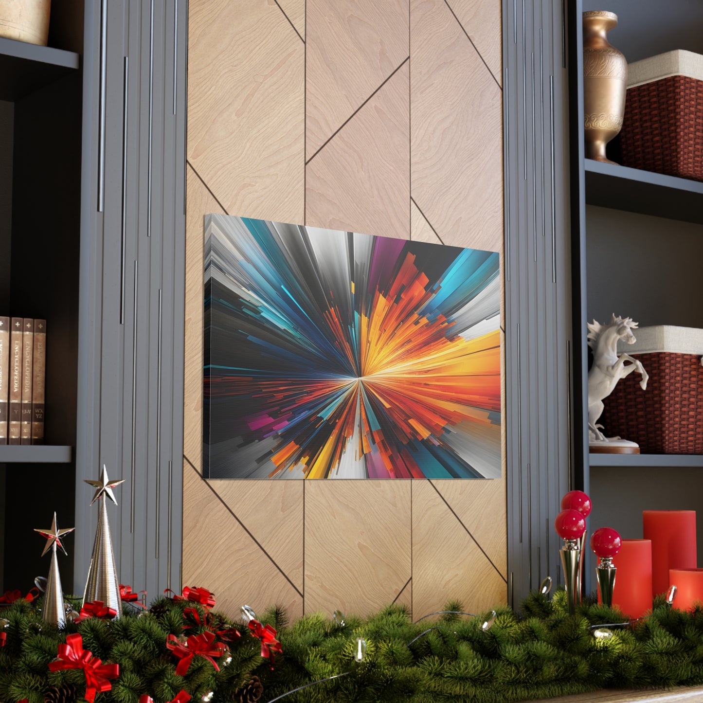 Aurora Symphony: Abstract Wall Décor