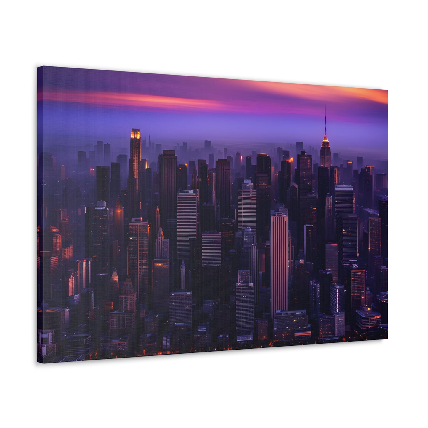 Metropolis Twilight: Cityscape Wall Décor