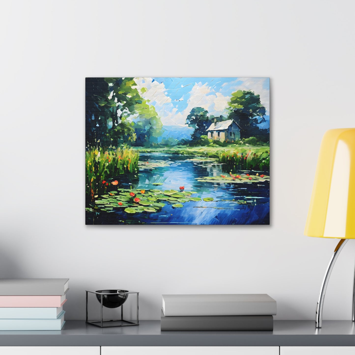 Dockside Delight: Classic Oil Painting Wall Décor