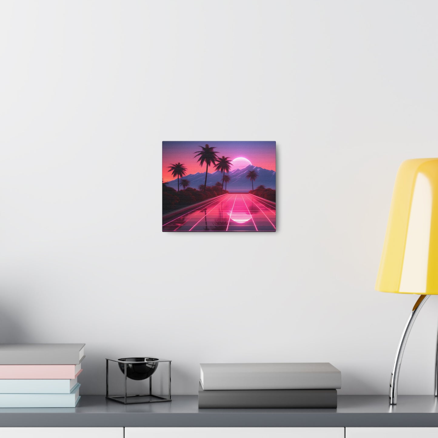 Retrowave Oasis: Outrun Wall Décor