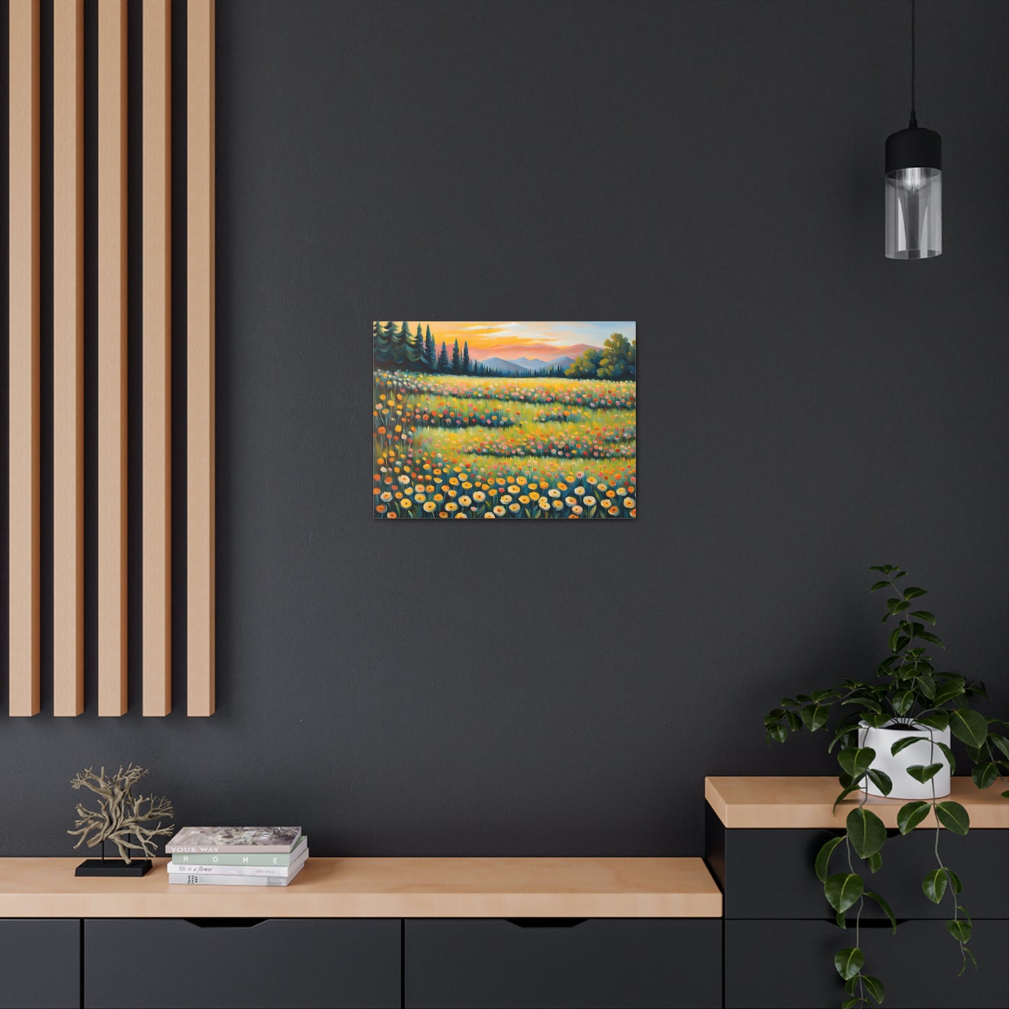 Verdant Ridge: Classic Oil Painting Wall Décor