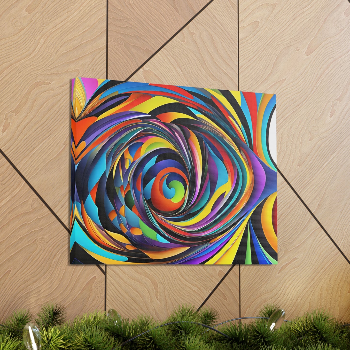 Luminescent Whirl: Abstract Wall Décor