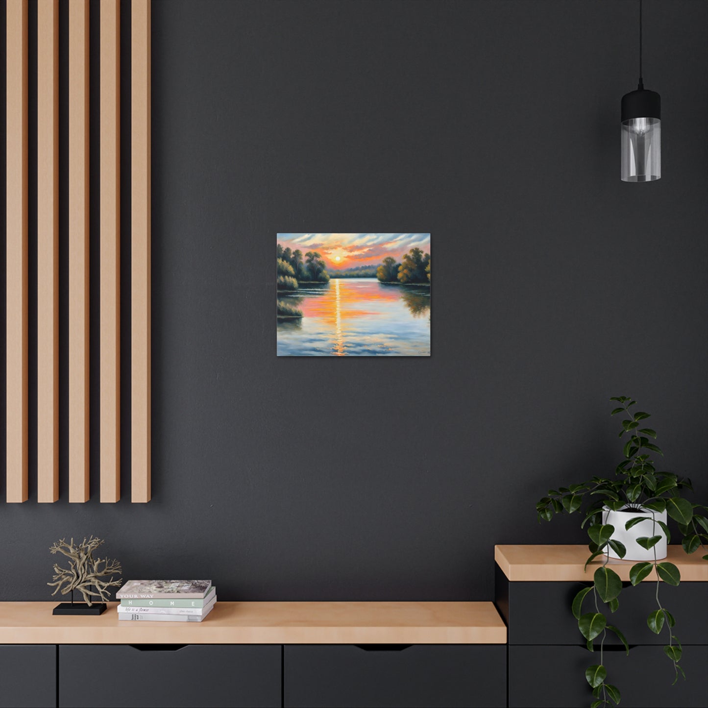 Horizon’s Embrace: Classic Oil Painting Wall Décor