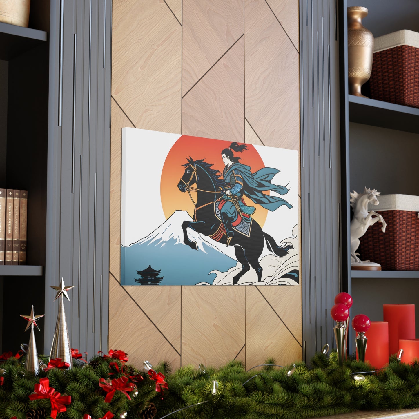 Samurai Sunset: Ukiyo-e Wall Décor