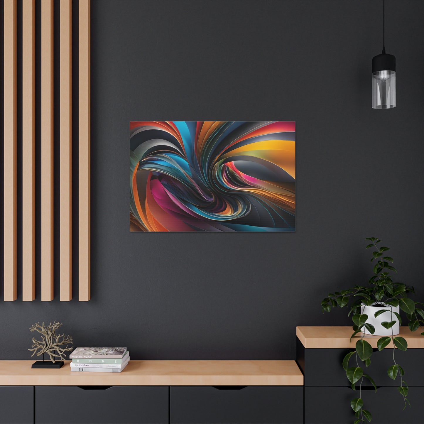 Temporal Waves: Abstract Wall Décor