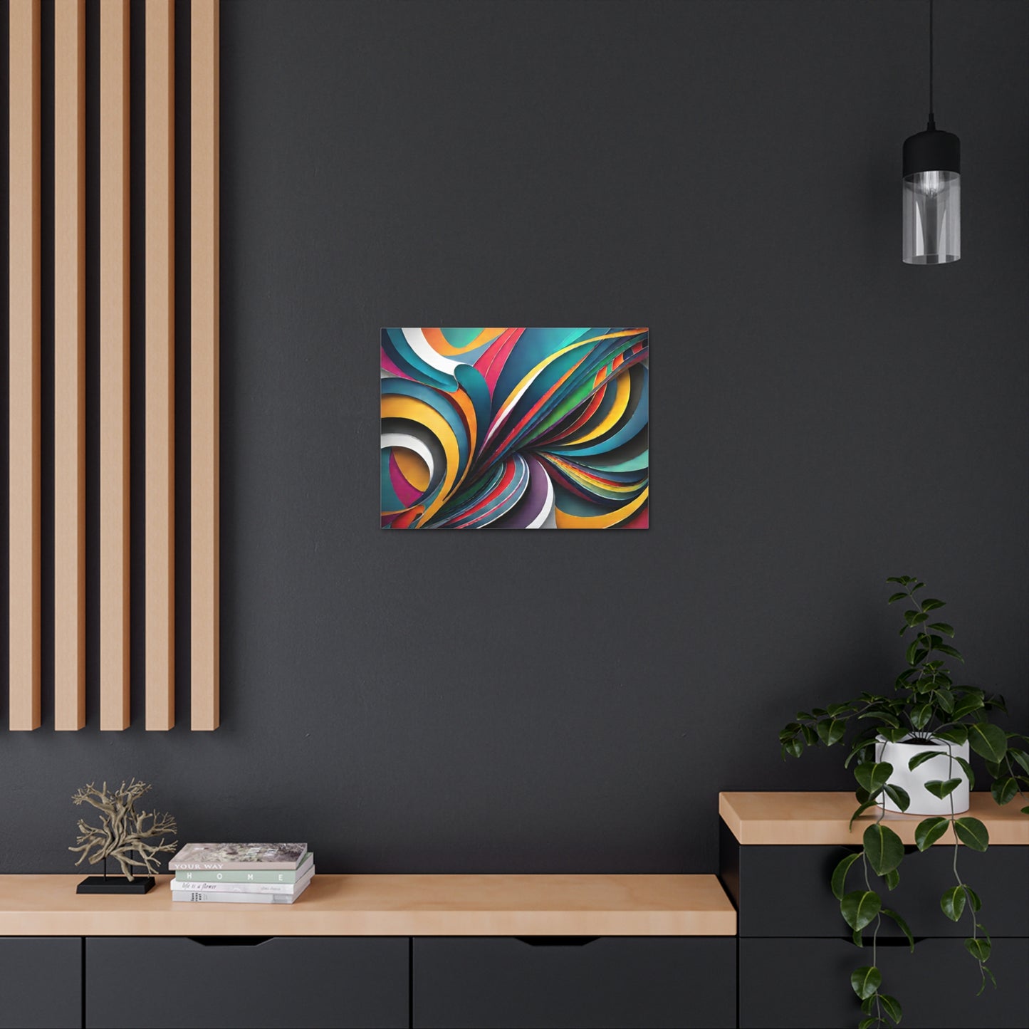 Mystical Cascade: Abstract Wall Décor