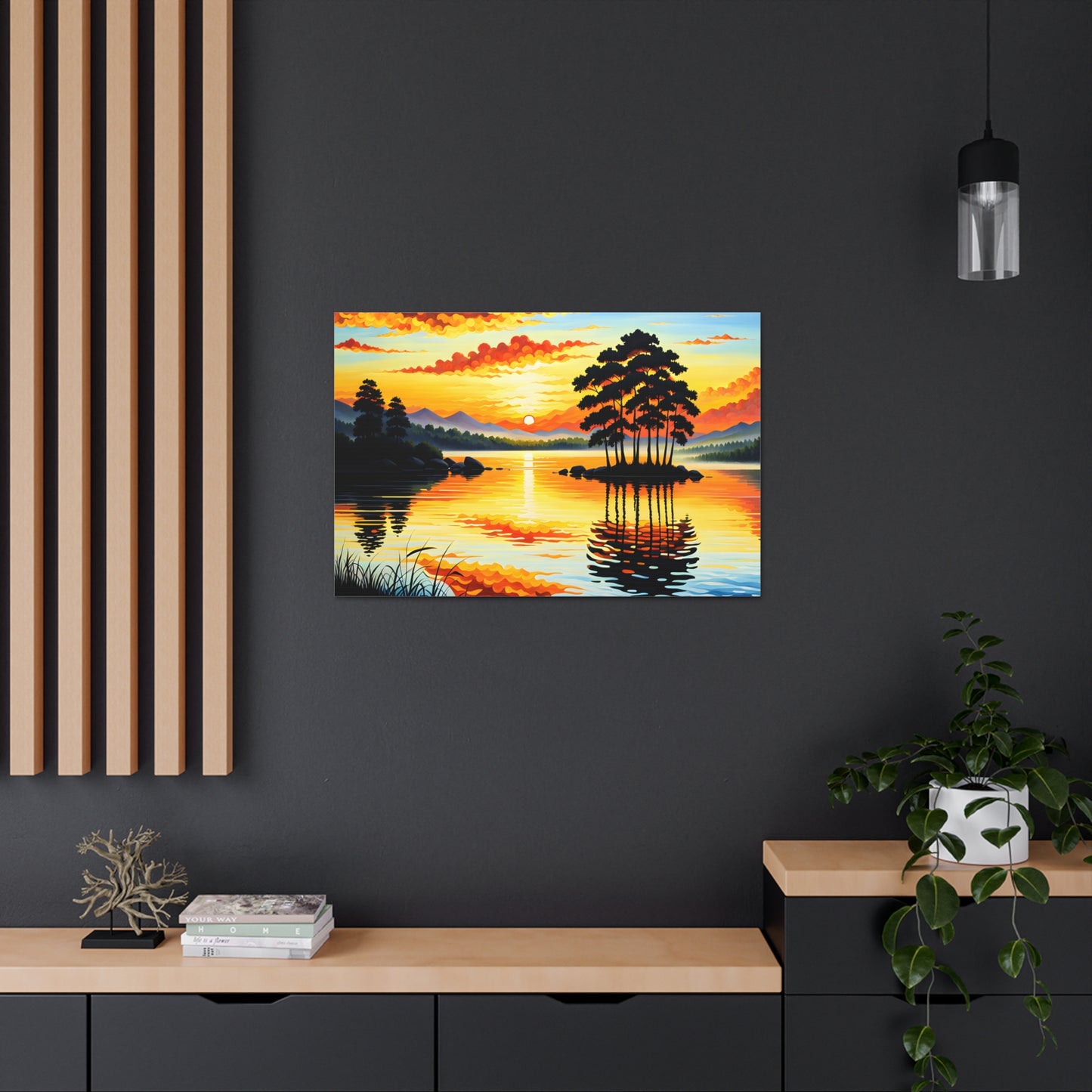 Prairie Horizon: Classic Oil Painting Wall Décor