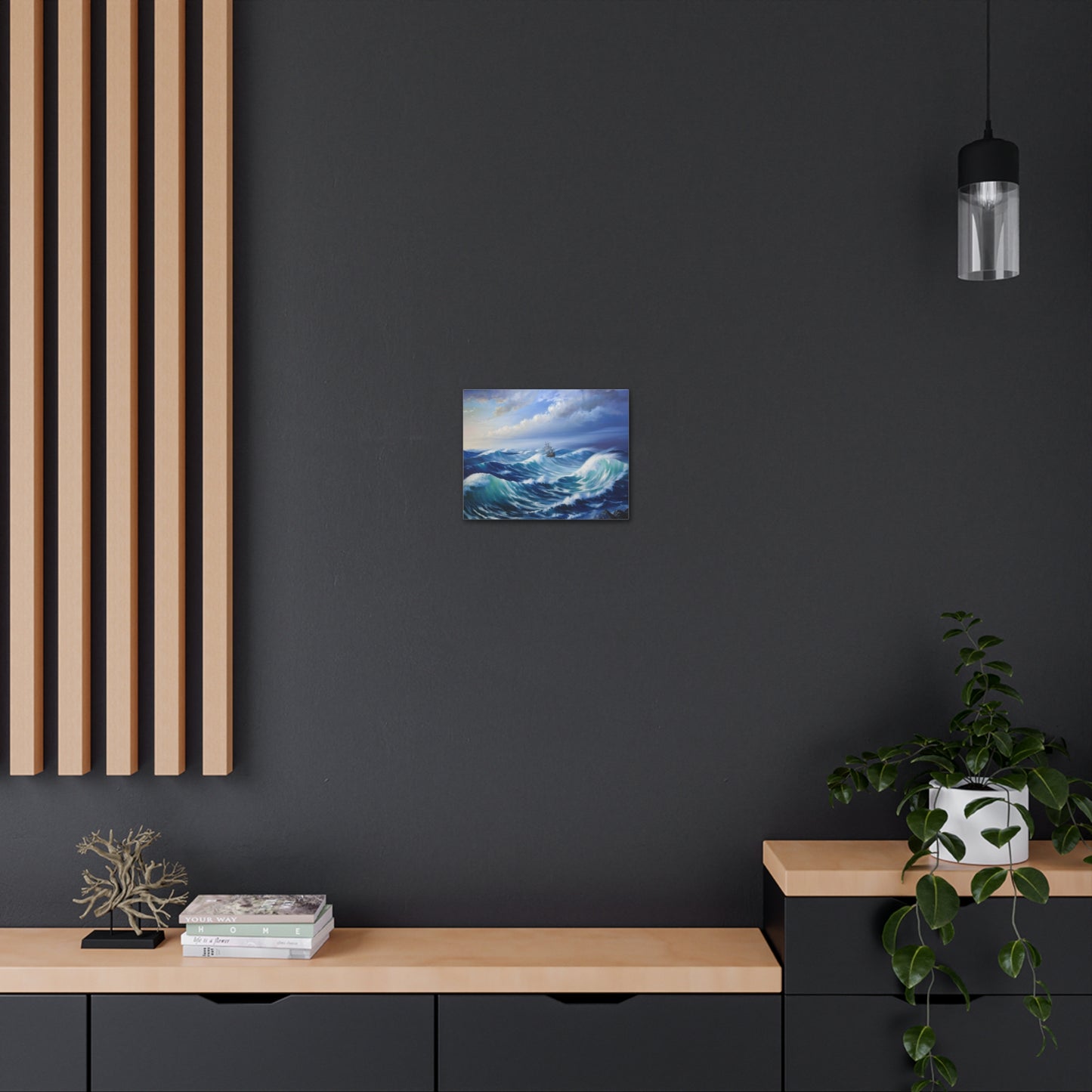 Dramatic Waves: Classic Oil Painting Wall Décor