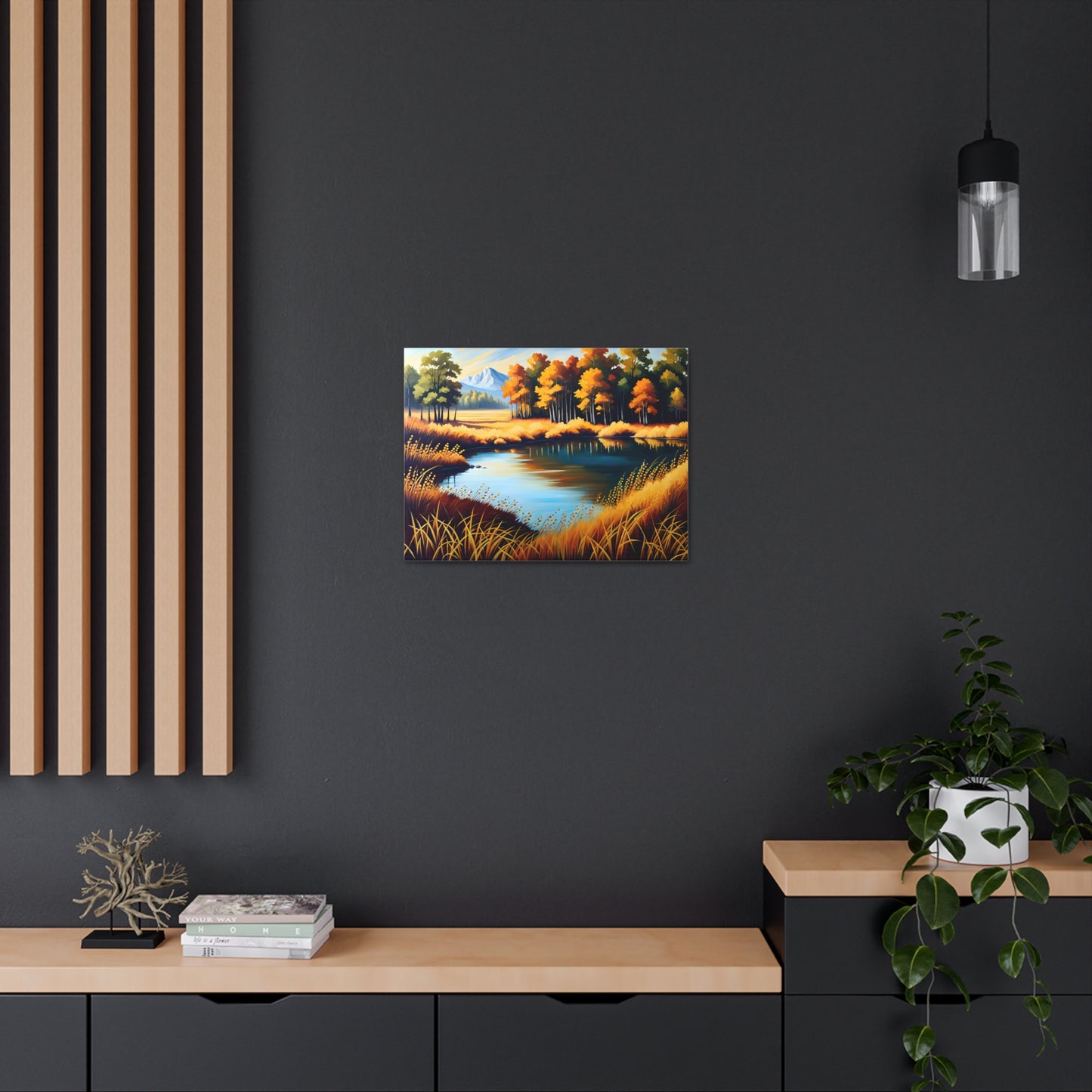 Whispers of Fall: Classic Oil Painting Wall Décor