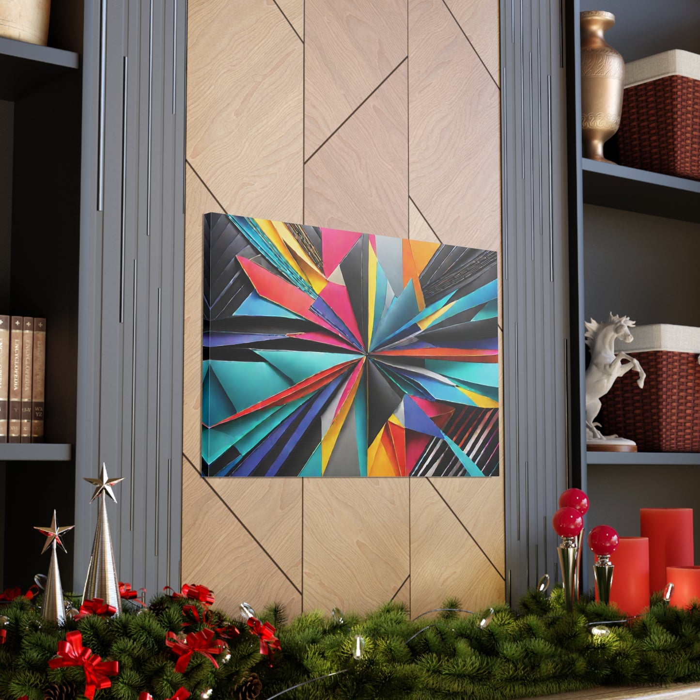 Prismatic Harmony: Abstract Wall Décor