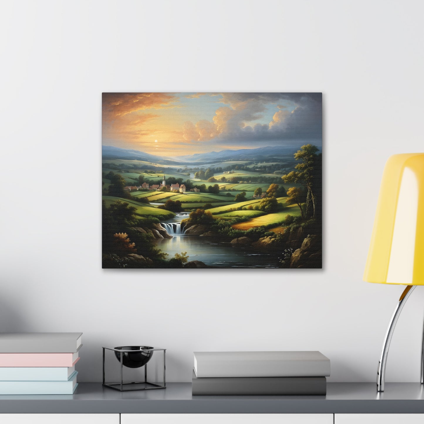 Echoing Hills: Classic Oil Painting Wall Décor