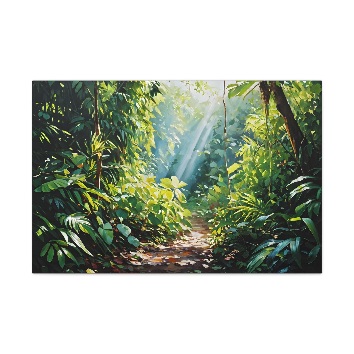 Lush Foliage: Classic Oil Painting Wall Décor