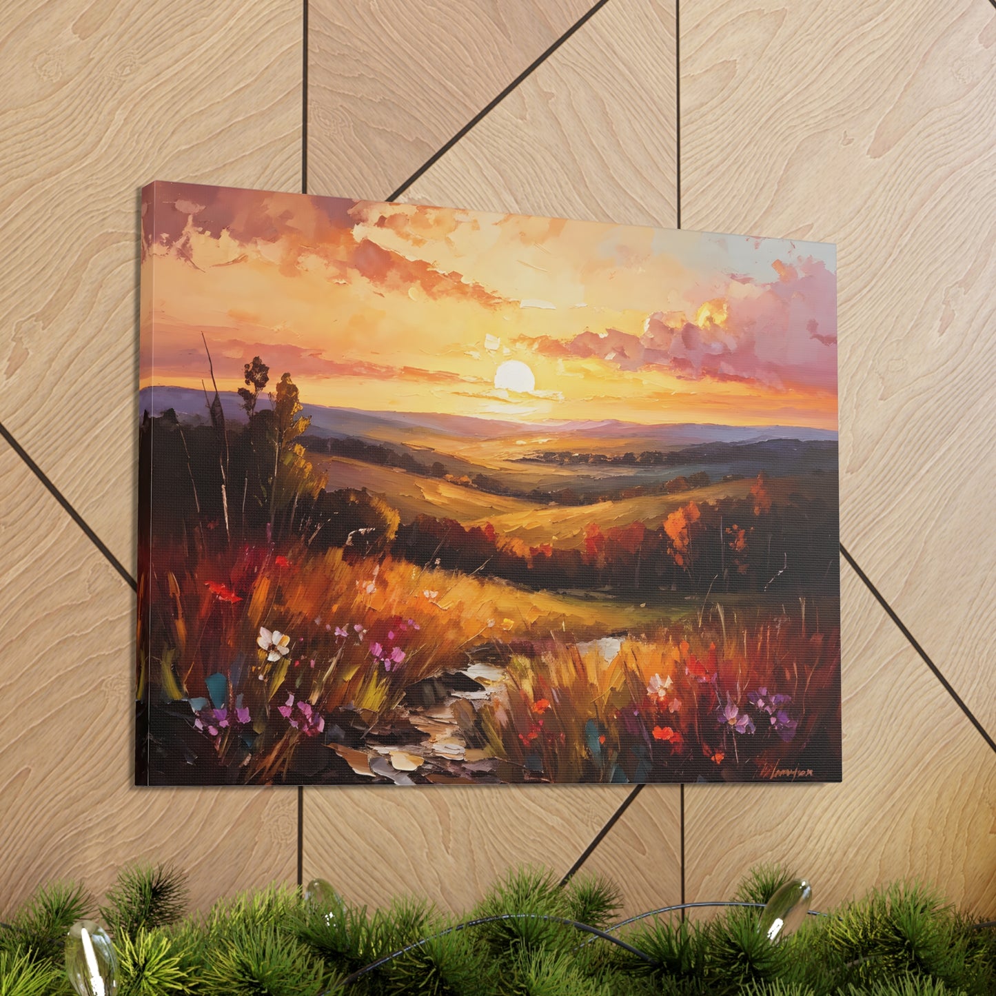 Enchanted Horizon: Classic Oil Painting Wall Décor