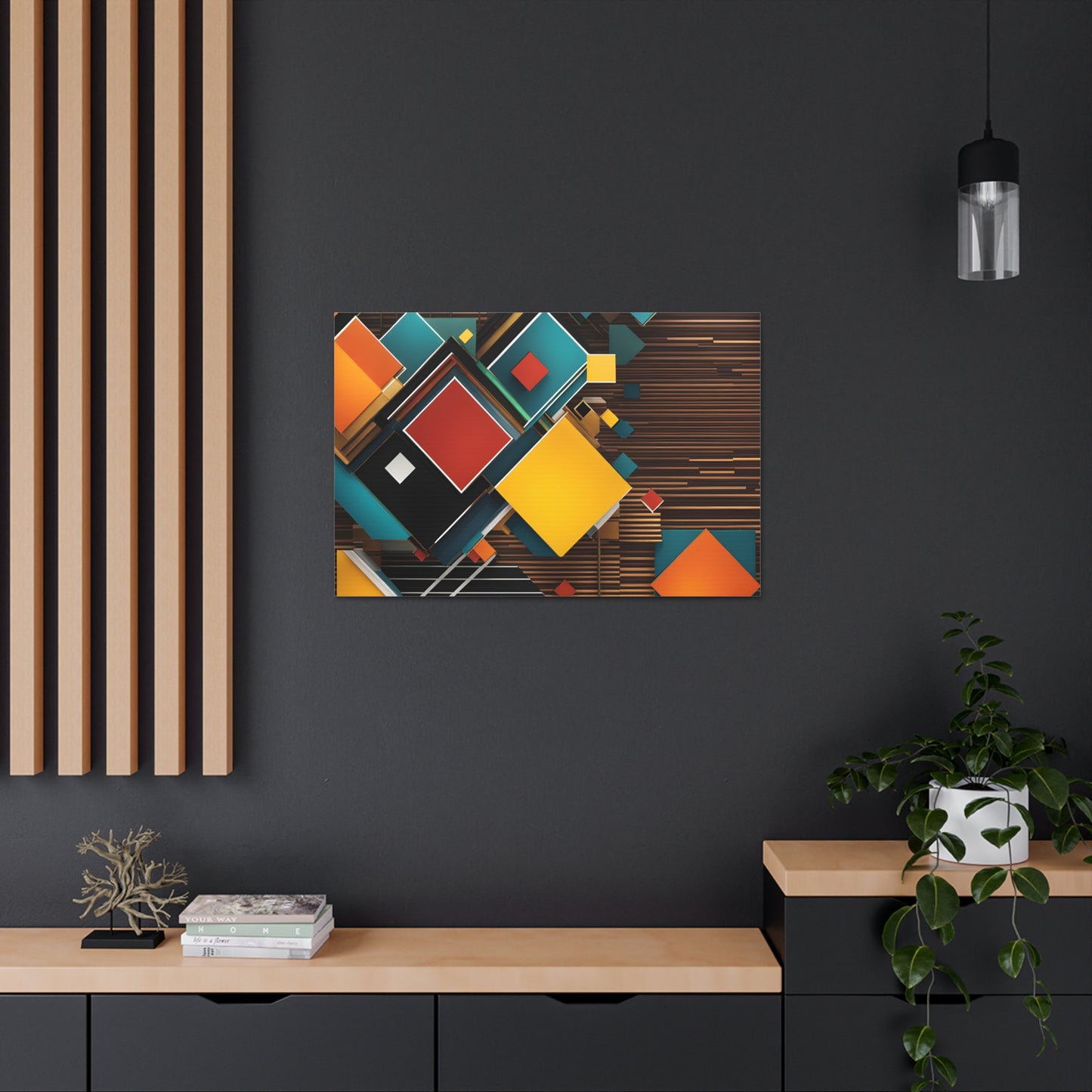 Prismatic Passages: Abstract Wall Décor