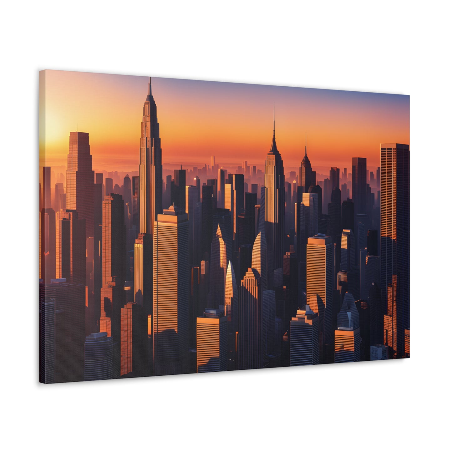 Urban Dawn: Cityscape Wall Décor