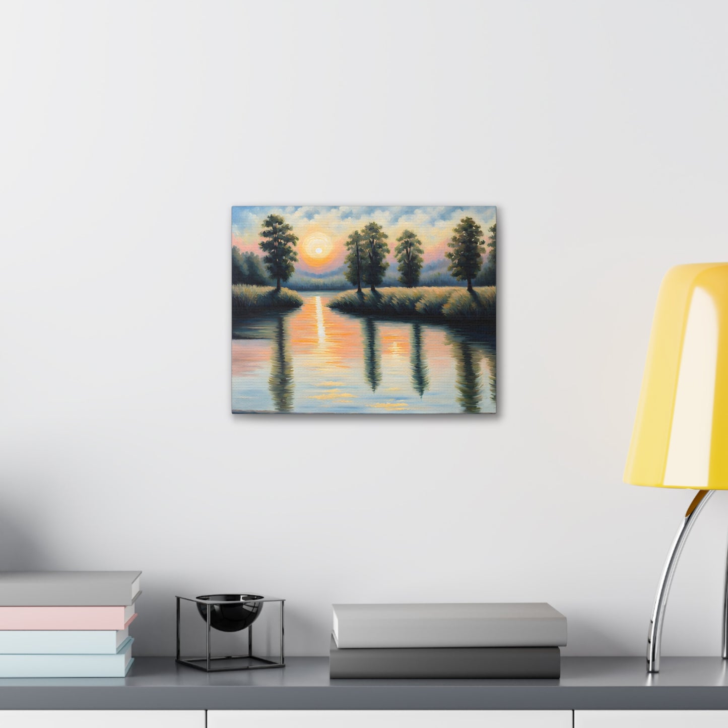 Swaying Horizon: Classic Oil Painting Wall Décor