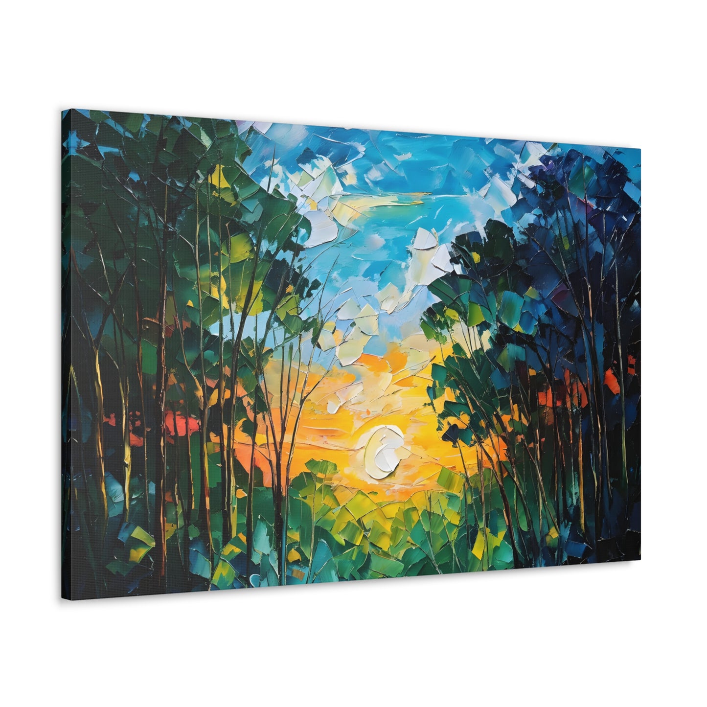 Swirling Landscapes: Classic Oil Painting Wall Décor